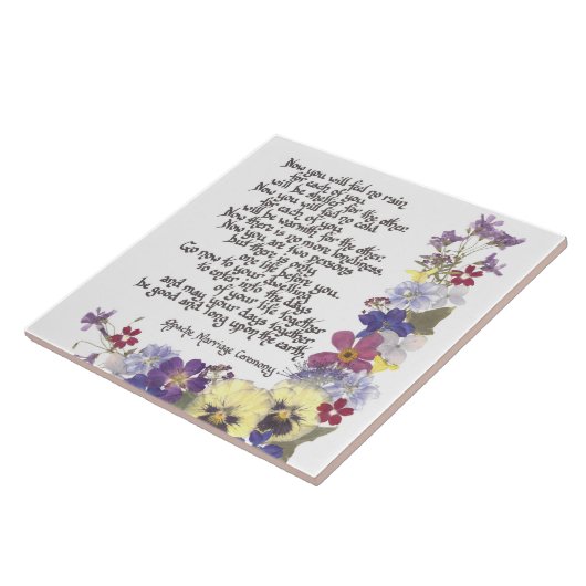 Huwelijk of Verloving Gift Tegel Tegeltje (Zijkant)