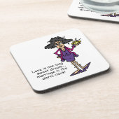 Huwelijk onbeleefd ontwaken drankjes onderzetter (Linkerzijde)