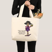 Huwelijk onbeleefd ontwaken grote tote bag (Voorkant (product))