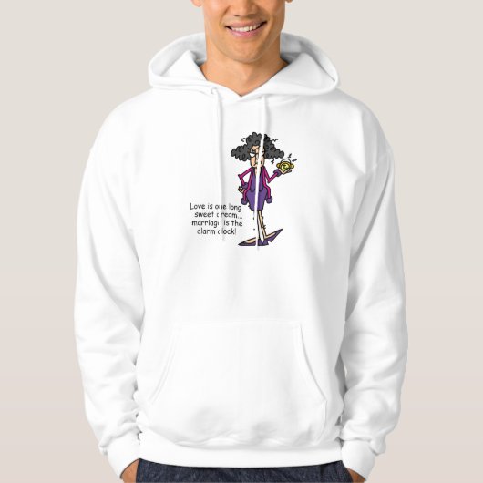 Huwelijk onbeleefd ontwaken hoodie (Voorkant)