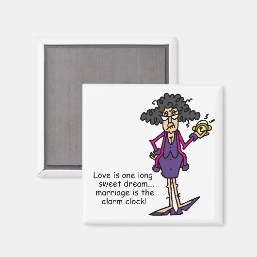 Huwelijk onbeleefd ontwaken magneet (Voorkant / Achterkant)