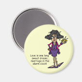 Huwelijk onbeleefd ontwaken magneet (Voorkant / Achterkant)