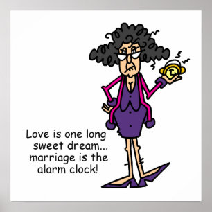 Huwelijk onbeleefd ontwaken poster