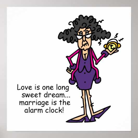 Huwelijk onbeleefd ontwaken poster (Voorkant)