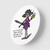 Huwelijk onbeleefd ontwaken ronde klok (Hoek)