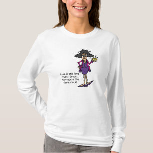 Huwelijk onbeleefd ontwaken t-shirt
