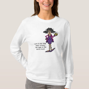 Huwelijk onbeleefd ontwaken t-shirt