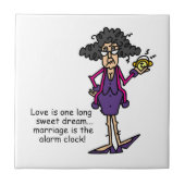 Huwelijk onbeleefd ontwaken tegeltje (Voorkant)