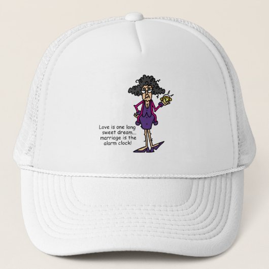 Huwelijk onbeleefd ontwaken trucker pet (Voorkant)