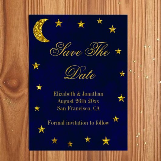 Huwelijk onder de sterrenhemel save the date