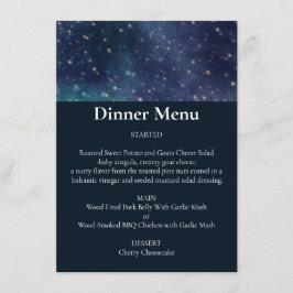 Huwelijk onder de Sterrennacht Sky Stars Celestial Menu