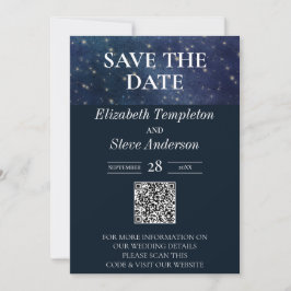 Huwelijk onder de Sterrennacht Sky Stars Celestial Save The Date