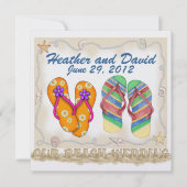 Huwelijk op het strand kaart (Voorkant)