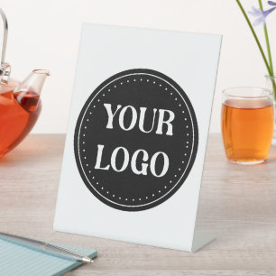 Huwelijk op Maat, Elegante, Jubileum Cadeaus Reclamebord Met Voetstuk
