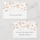 Huwelijk Plaatskaarten Koper Folie Glitter Lights Plaatskaartje (Voorkant / Achterkant)