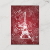 Huwelijk Plaatskaarten Romantisch Parijs Rood Plaatskaartje (Achterkant)
