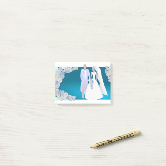Huwelijk Post-it® Notes (Op bureau)