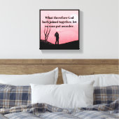 Huwelijk - Premium canvas met spandraad (glans) Afdruk (Insitu (Slaapkamer))