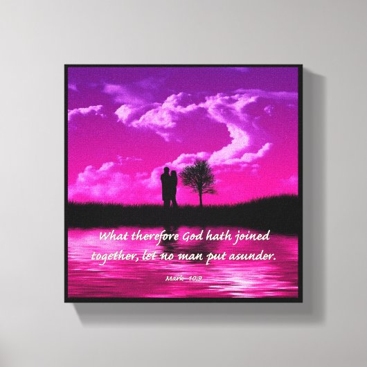 Huwelijk - Premium canvas met spandraad (glans) Afdruk (Voorkant)