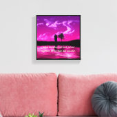 Huwelijk - Premium canvas met spandraad (glans) Afdruk (Insitu (Woonkamer))