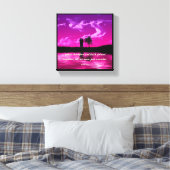 Huwelijk - Premium canvas met spandraad (glans) Afdruk (Insitu (Slaapkamer))