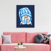 Huwelijk - Premium verwaterd canvas (glanzend) Afdruk (Insitu (Woonkamer))