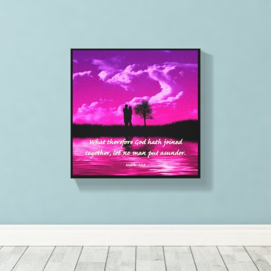 Huwelijk - Premium Wrapped Canvas (Glans) (Insitu (Houten vloer))