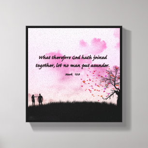 Huwelijk - Premium Wrapped Canvas (Glans) Afdruk