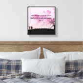 Huwelijk - Premium Wrapped Canvas (Glans) Afdruk (Insitu (Slaapkamer))