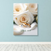 Huwelijk - Premium Wrapped Canvas (Glans) Afdruk (Insitu (Houten vloer))