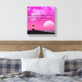 Huwelijk - Premium Wrapped Canvas (Glans) Afdruk (Insitu (Slaapkamer))