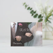 Huwelijk R.S.V.P. Uitnodiging Briefkaart (Staand voorkant)