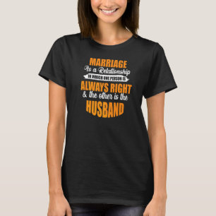 Huwelijk Relatie echtgenoot T-shirt