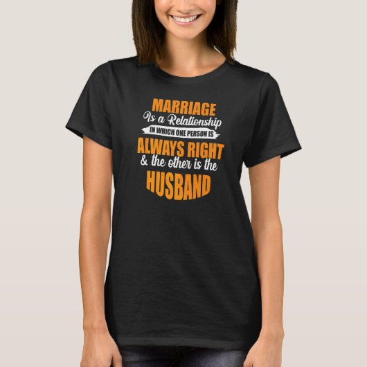 Huwelijk Relatie echtgenoot T-shirt (Voorkant)