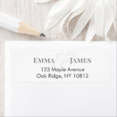 Huwelijk Retouradres Label | Naam Header (Insitu)