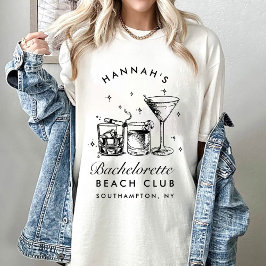 Huwelijk Retro Moderne Minimalistische Bruidsmeisj T-shirt