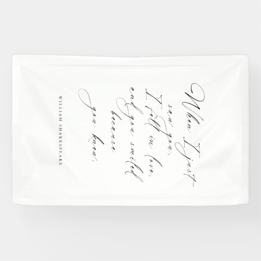Huwelijk Romantische Quote Decor Signage Spandoek (Horizontaal)