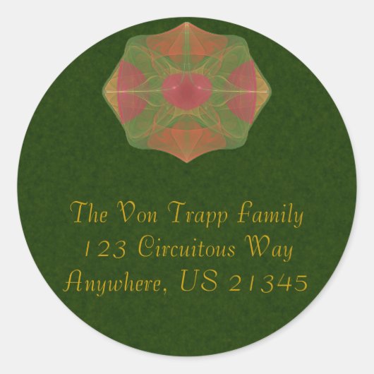 Huwelijk Ronde Sticker (Voorkant)