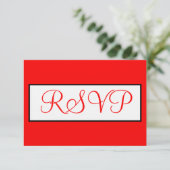 Huwelijk Rood Wit RSVP (Staand voorkant)