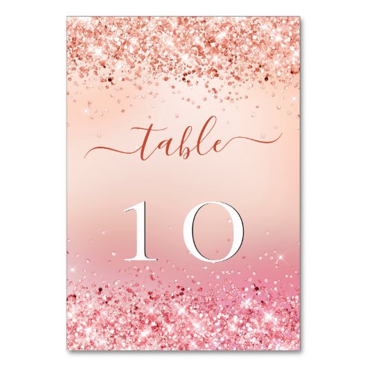 Huwelijk roos goud blush roze kaart (Achterkant)