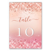 Huwelijk roos goud blush roze kaart (Voorkant)