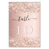 Huwelijk roos goud blush roze kaart (Achterkant)