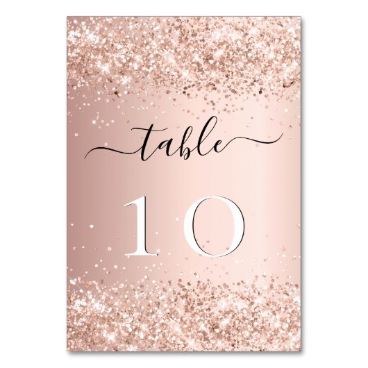 Huwelijk roos goud blush roze kaart (Achterkant)