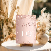 Huwelijk roos gouden fonkelingen kaart