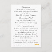 Huwelijk Roos Katholieke bruiloft Informatiekaartje (Achterkant)