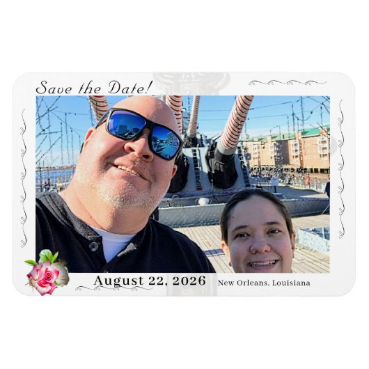 Huwelijk Roos Katholieke bruiloft Magneet (Horizontaal)