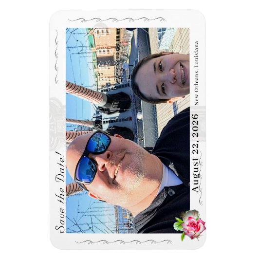 Huwelijk Roos Katholieke bruiloft Magneet (Verticaal)