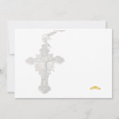 Huwelijk Roos Katholieke bruiloft Save The Date (Achterkant)