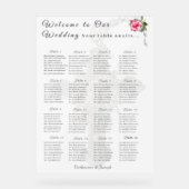 Huwelijk Roos Katholieke bruiloft Zitting Grafiek Acryl Bord (Voorkant)