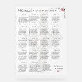 Huwelijk Roos Katholieke bruiloft Zitting Grafiek Acryl Bord (Voorkant)